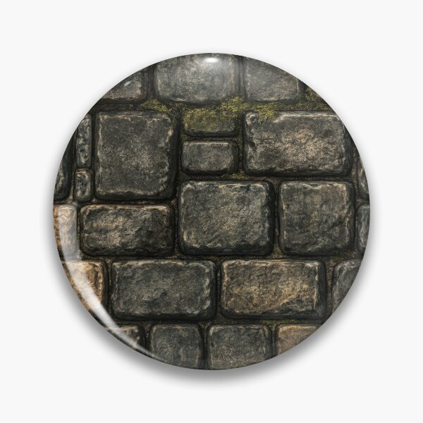 Item preview, Weathered Grey Cobblestone with Subtle Moss designed and sold by Piotrek0001.
