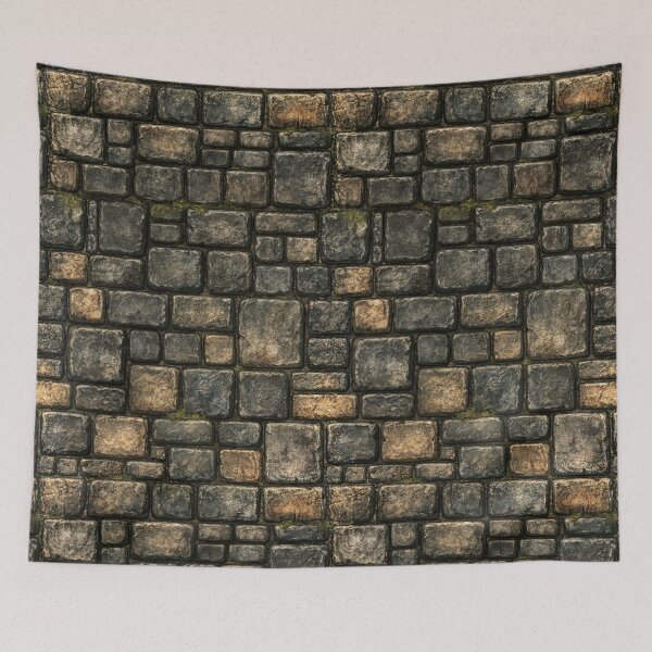 Item preview, Weathered Grey Cobblestone with Subtle Moss designed and sold by Piotrek0001.