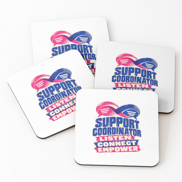 Item preview, NDIS Support Coordinator – Listen Connect Empower Riso designed and sold by Witcrafters.