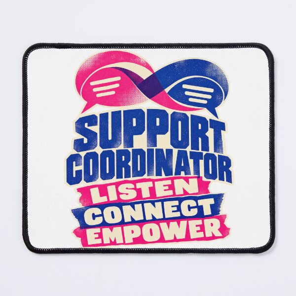 Item preview, NDIS Support Coordinator – Listen Connect Empower Riso designed and sold by Witcrafters.