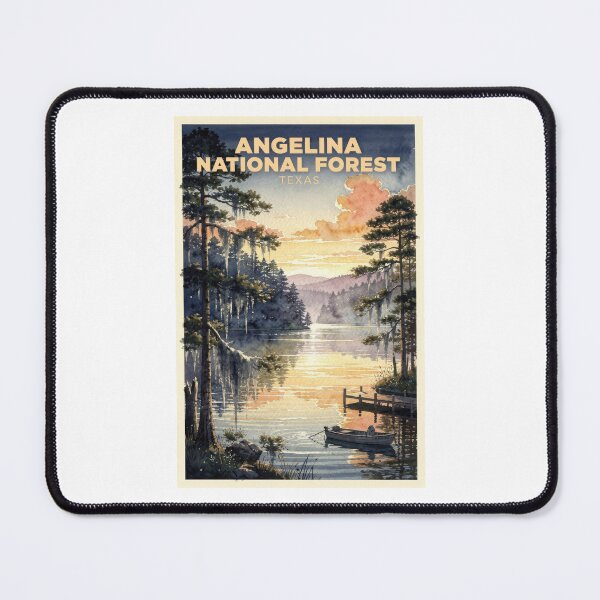 Item preview, Angelina National Forest Texas Vintage Watercolor Travel designed and sold by Teelogic.