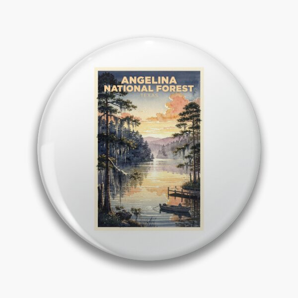 Item preview, Angelina National Forest Texas Vintage Watercolor Travel designed and sold by Teelogic.