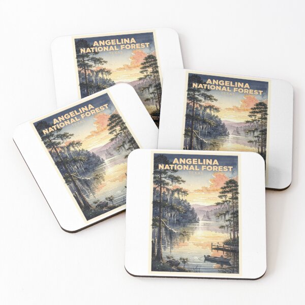 Item preview, Angelina National Forest Texas Vintage Watercolor Travel designed and sold by Teelogic.