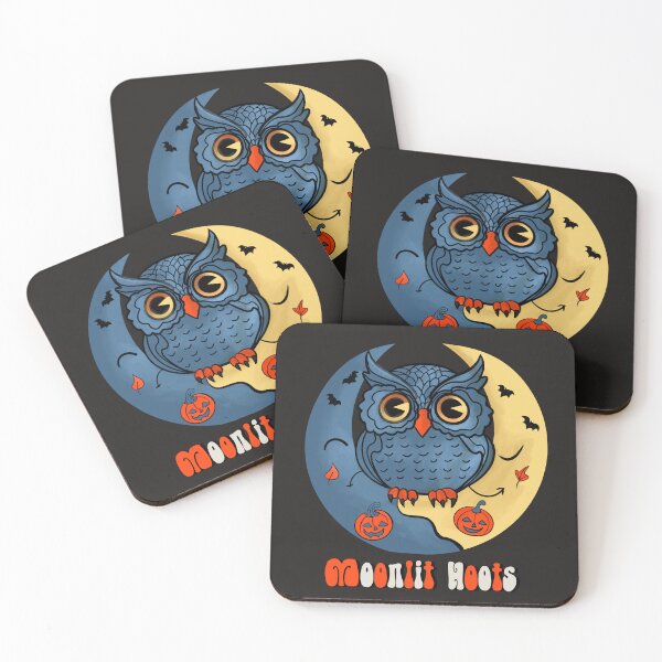 Item preview, Retro Owl. Moonlit Hoots. vintage halloween designed and sold by Jagil_art.