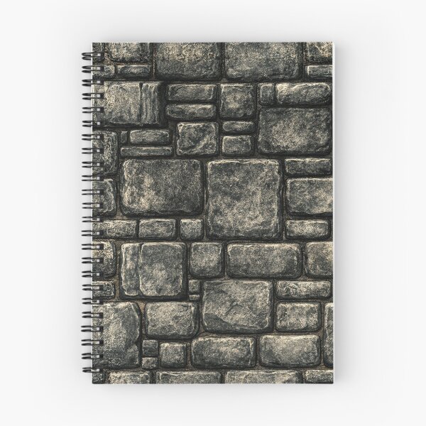 Item preview, Dark Charcoal Stacked Stone Fortress Wall Art designed and sold by Piotrek0001.