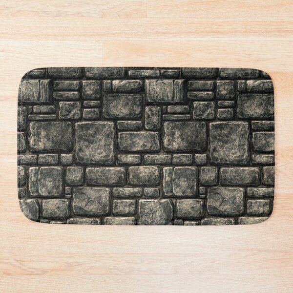 Item preview, Dark Charcoal Stacked Stone Fortress Wall Art designed and sold by Piotrek0001.