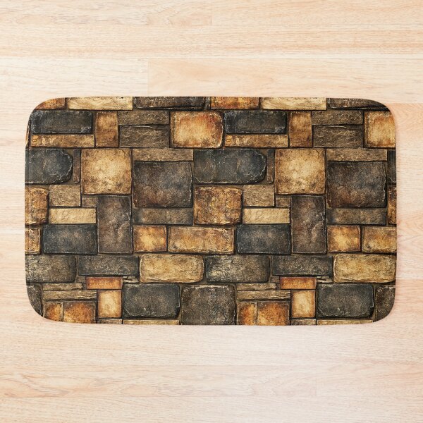 Item preview, Golden Brown Stacked Stone Masonry Texture designed and sold by Piotrek0001.