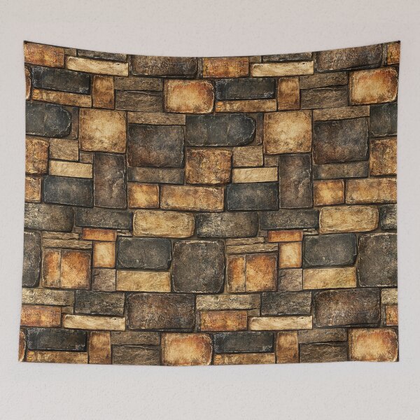 Item preview, Golden Brown Stacked Stone Masonry Texture designed and sold by Piotrek0001.