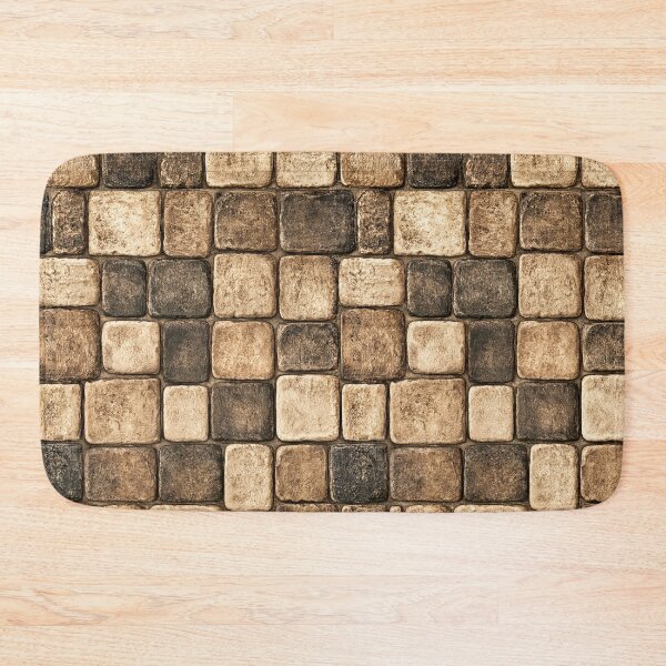 Item preview, Warm Beige Square Cut Stone Block Wall Art designed and sold by Piotrek0001.