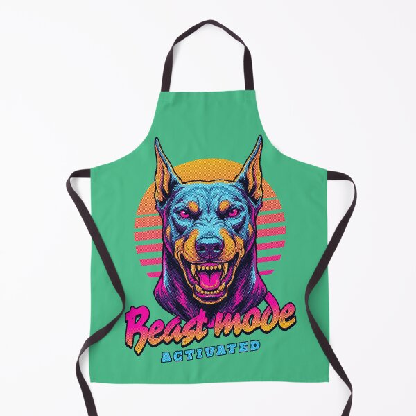 Item preview, Doberman Beast Mode - Neon Cyberpunk Horror designed and sold by PixelsPaws.