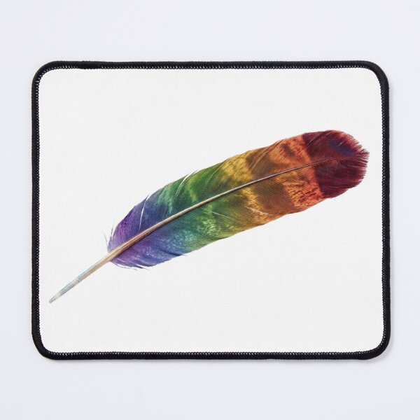 Item preview, Rainbow Feather Art designed and sold by PetalsPaws.