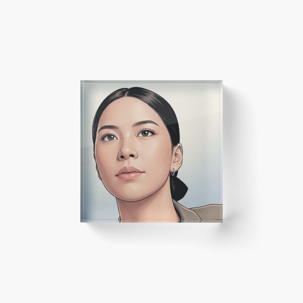 Item preview, BinOon PT Puinoon Pheem When You See Her Khom Thai GL Kdrama Actress LGBTQ+ Cartoon Art Wall Decor Comic Print Poster Shirt Cell  designed and sold by Mind Space.