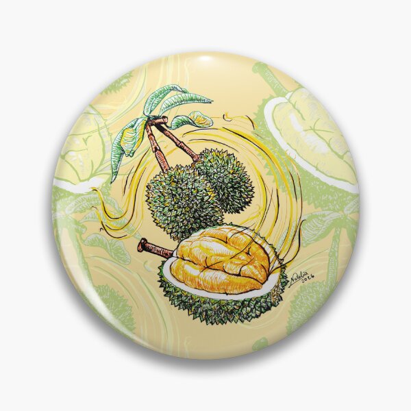Artikelvorschau, Durian Happy Fruit Pattern entworfen und verkauft von Konopikyu.