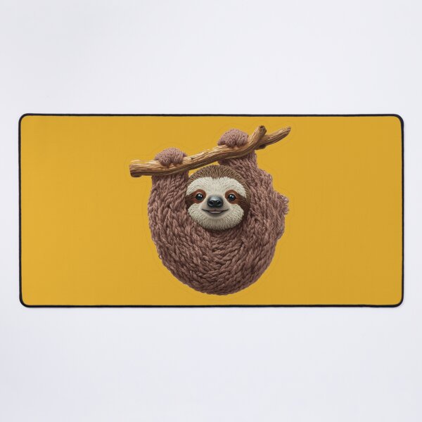 Item preview, Cute Crochet Sloth hanging on a Branch designed and sold by MargaretPolanco.