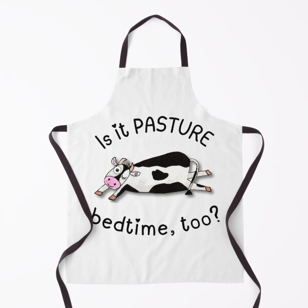 Item preview, Is it PASTURE bedtime, too? Awake cow. designed and sold by weebeeproducts.