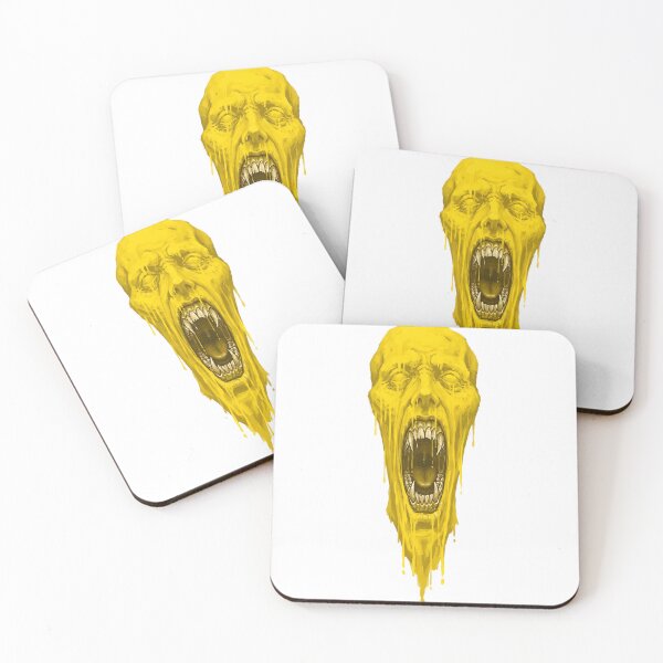 Item preview, Screaming Face Yellow Monster Art  designed and sold by Yellow Zone.