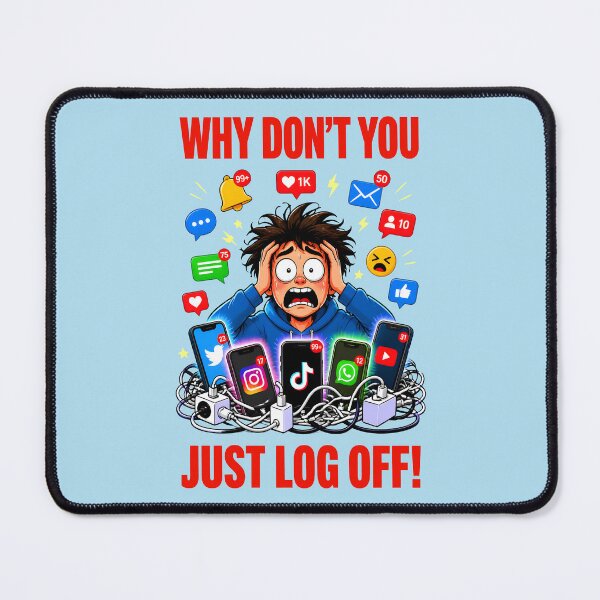 Item preview, WHY DON'T YOU JUST LOG OFF! DESIGN 4 designed and sold by DigitalandPhoto.