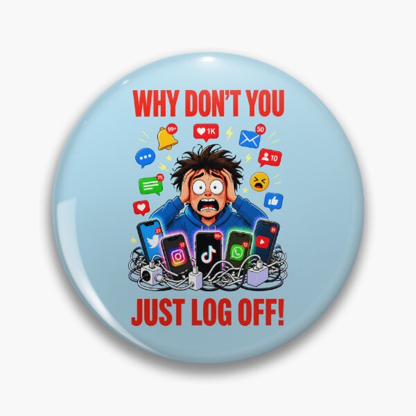 Item preview, WHY DON'T YOU JUST LOG OFF! DESIGN 4 designed and sold by DigitalandPhoto.