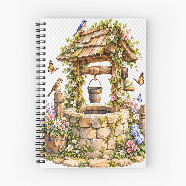 Item preview, Floral wishing well designed and sold by urbanshop7.