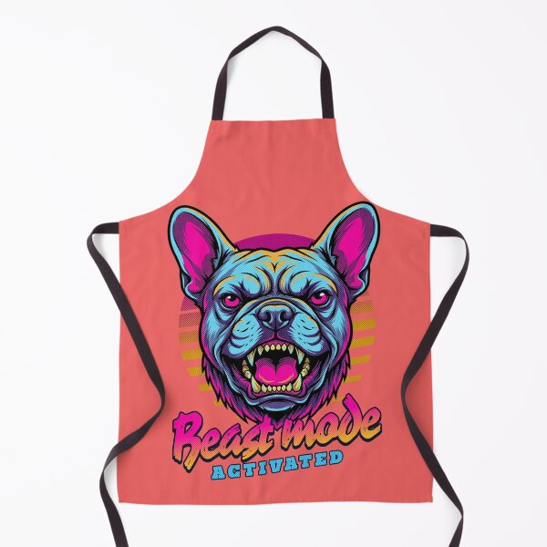Item preview, French Bulldog Beast Mode - Neon Cyberpunk Horror designed and sold by PixelsPaws.