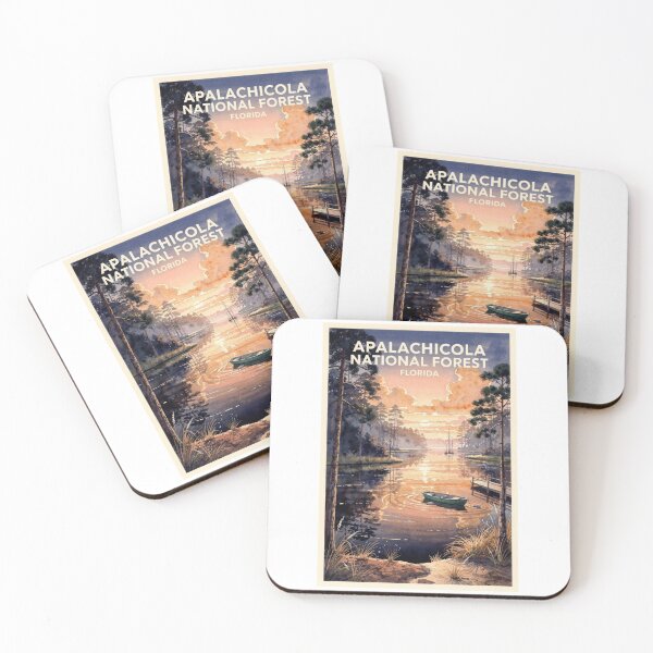 Item preview, Apalachicola National Forest Florida Vintage Watercolor Travel designed and sold by Teelogic.