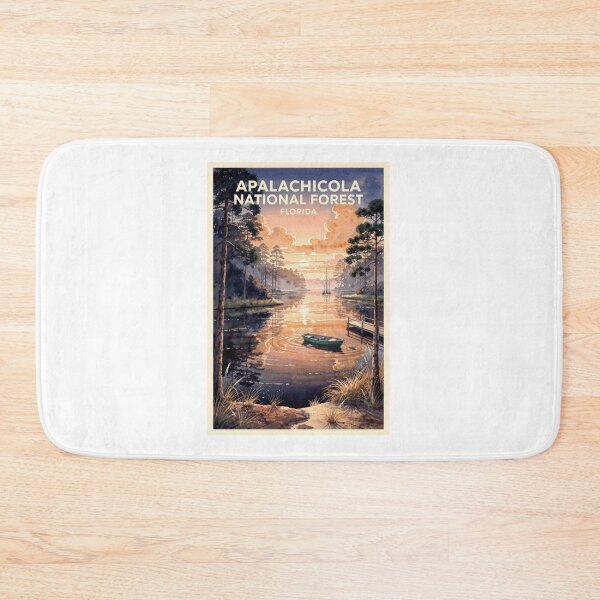 Item preview, Apalachicola National Forest Florida Vintage Watercolor Travel designed and sold by Teelogic.