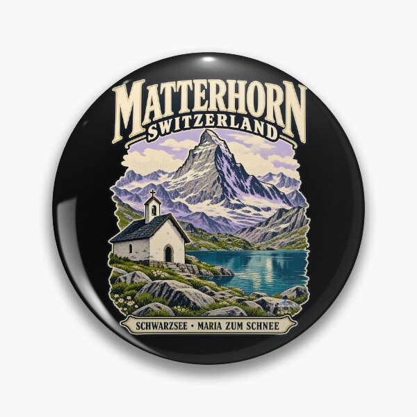 Item preview, Matterhorn Schwarzsee Chapel designed and sold by EvergreenPark - Tee Studio.