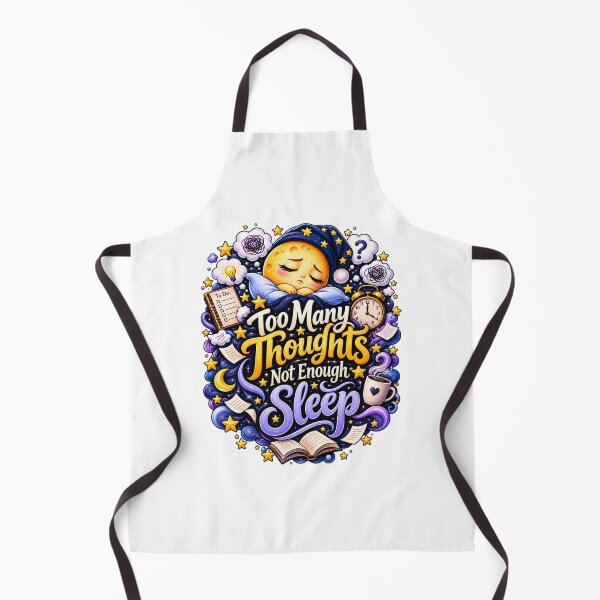 Item preview, Too Many Thoughts Not Enough Sleep – Funny Overthinking Night Mind Design designed and sold by okay 2 look .