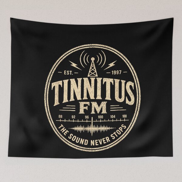 Item preview, Tinnitus FM The Sound Never Stops 1997 Hearing Humor designed and sold by studiopekepeke.