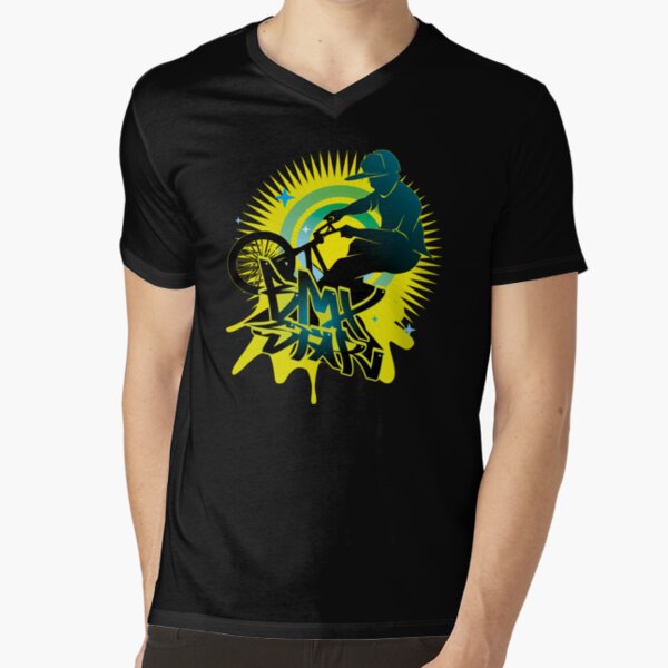 BMX Star V-Neck T-Shirt