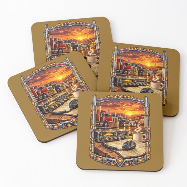 Item preview, Sunset Truck Stop & CB Radio designed and sold by NomadForge.