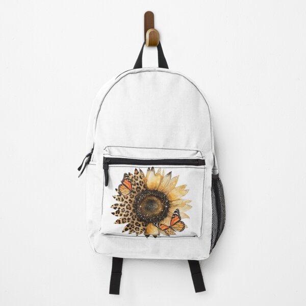 Item preview, Rustic Leopard Sunflower Floral Art With Monarch Butterflies designed and sold by AZABSTORE.