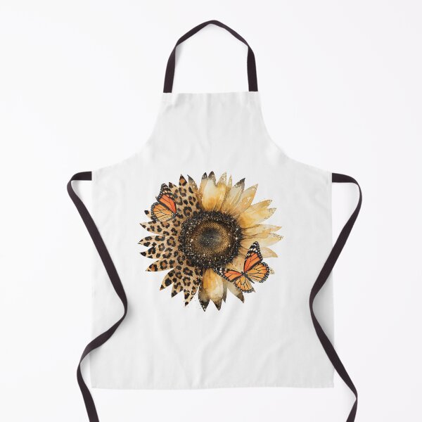Item preview, Rustic Leopard Sunflower Floral Art With Monarch Butterflies designed and sold by AZABSTORE.