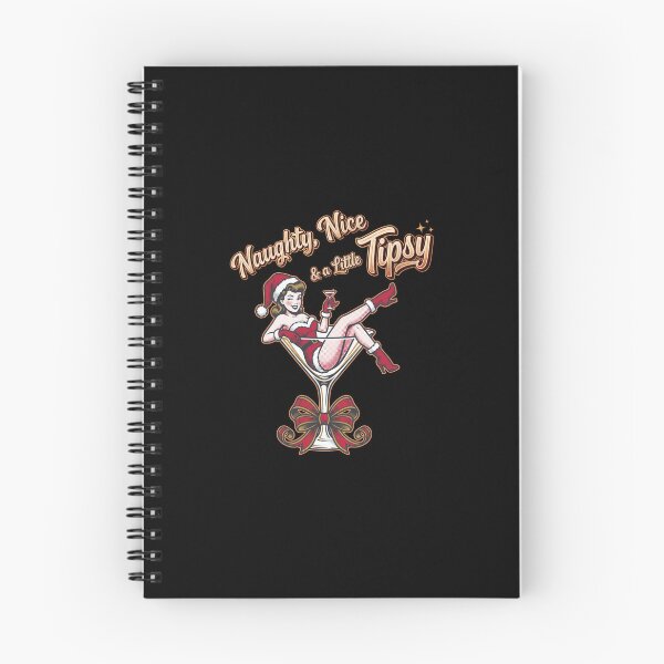 Item preview, Naughty, Nice & a Little Tipsy – Retro Christmas Pinup in a Martini Glass designed and sold by Osmose-Studio.
