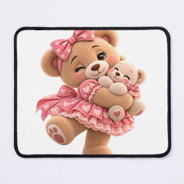 Item preview, Cute Teddy Bear Hugging Little Bear designed and sold by Dovarune.
