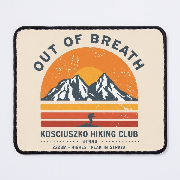 Item preview, Kosciuszko Retro Sunset Hiking Badge Straya Summit designed and sold by Yellowriversss.