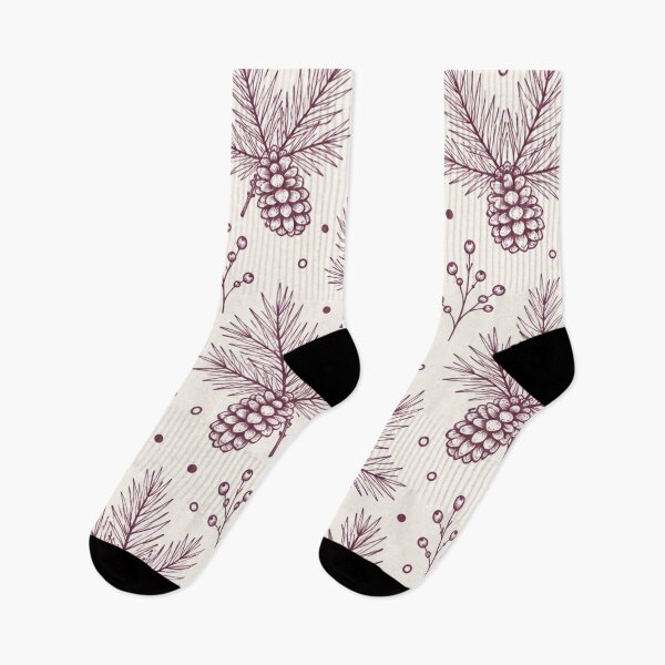 Item preview, Plum Pinecone and Pine Branches designed and sold by mycute-stickers.