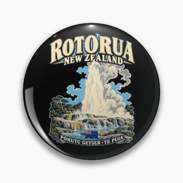 Aperçu de l'œuvre Rotorua Pohutu Geyser créée et vendue par EvergreenPark - Tee Studio.