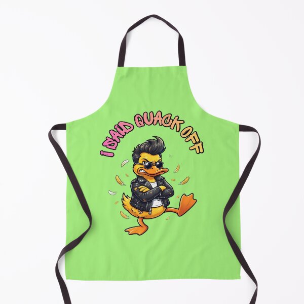 Item preview, I Said Quack Off Funny Rebel Duck designed and sold by ZeroContextArt.