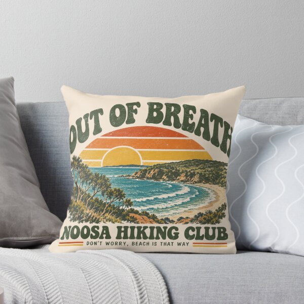 Item preview, Noosa Retro Coastal Hiking Badge Beach Paradise AU designed and sold by Yellowriversss.