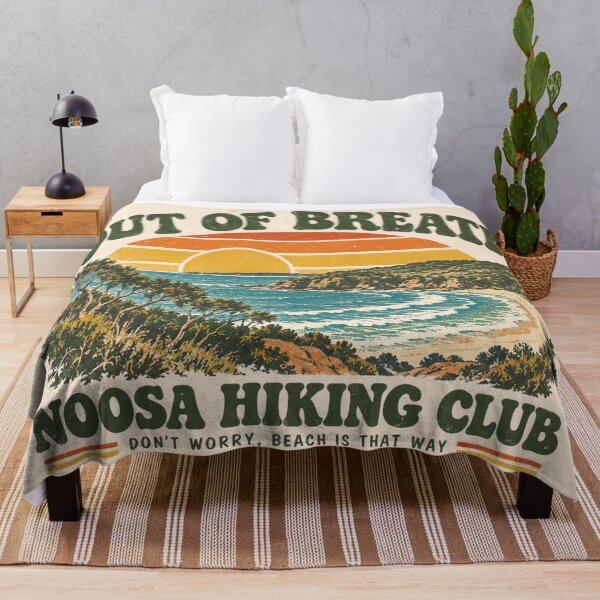 Item preview, Noosa Retro Coastal Hiking Badge Beach Paradise AU designed and sold by Yellowriversss.