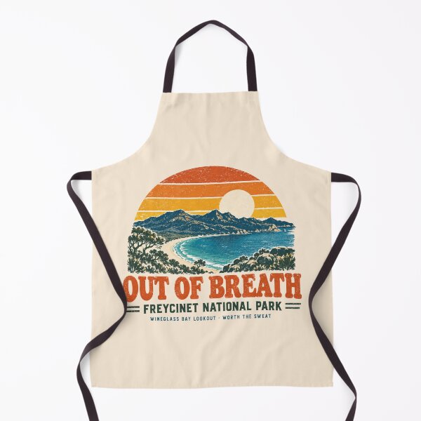 Item preview, Freycinet Retro Sunset Bay Hike Badge Tasmania designed and sold by Yellowriversss.