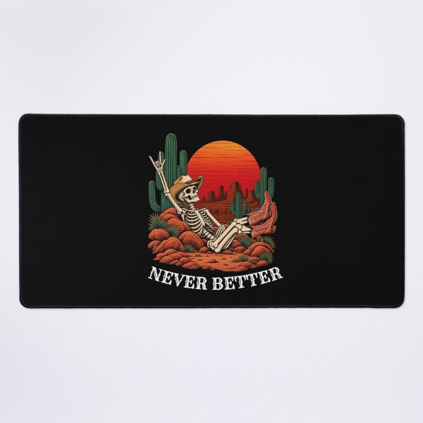 Item preview, Never Better Skeleton Cowboy designed and sold by ivonova.