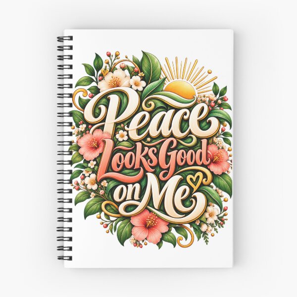Item preview, Peace Looks Good on Me – Minimalist Botanical Self Care & Positive Mindset Design designed and sold by okay 2 look .
