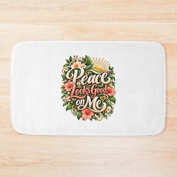 Item preview, Peace Looks Good on Me – Minimalist Botanical Self Care & Positive Mindset Design designed and sold by okay 2 look .