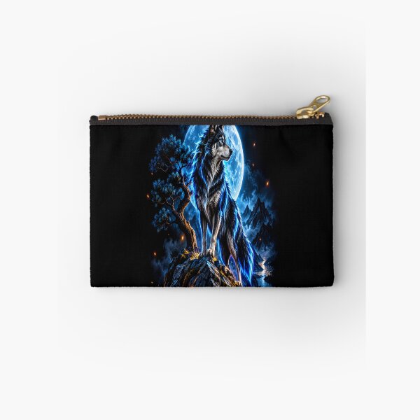Item preview, Mystic blue wolf moon designed and sold by urbanshop7.