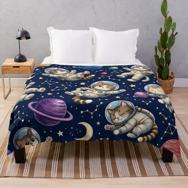 Item preview, Cute Astronaut Cat In Space Seamless Pattern | Kawaii Galaxy Art designed and sold by Dogandesighn.