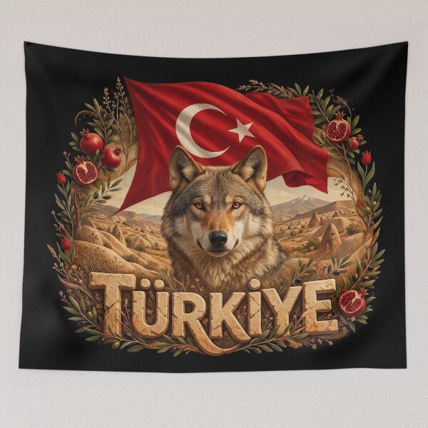 Item preview, Türkiye Heritage – Anatolian Wolf Emblem designed and sold by FlagX.