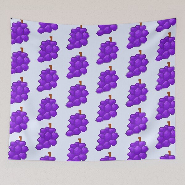 Item preview, Pixel Art Grapes | Kawaii Fruit Design designed and sold by suawu.