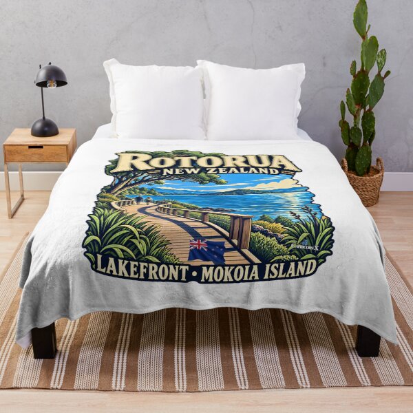 Artikelvorschau, Rotorua Lakefront and Mokoia Island entworfen und verkauft von EvergreenPark - Tee Studio.